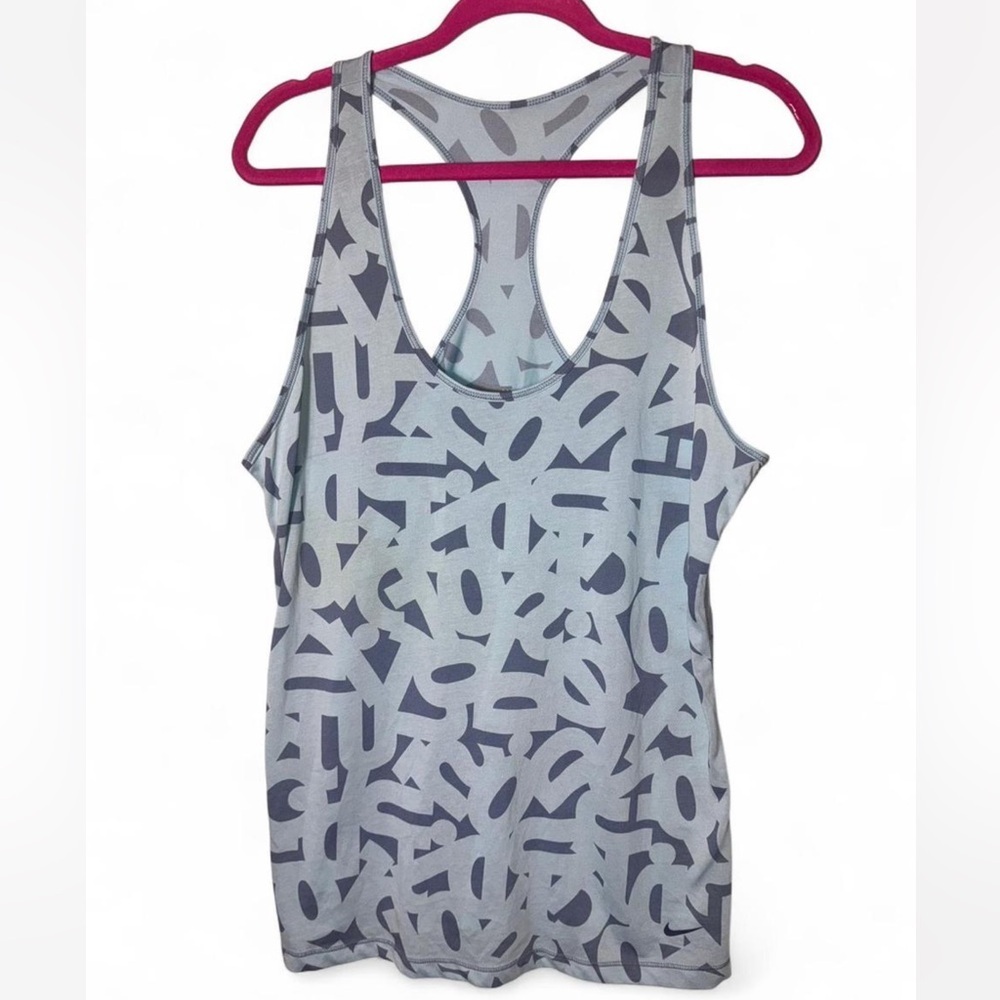 Nike Women's Tank Top with blue Abstract Design